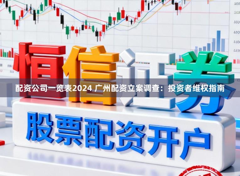 配资公司一览表2024 广州配资立案调查:投资者维权指南