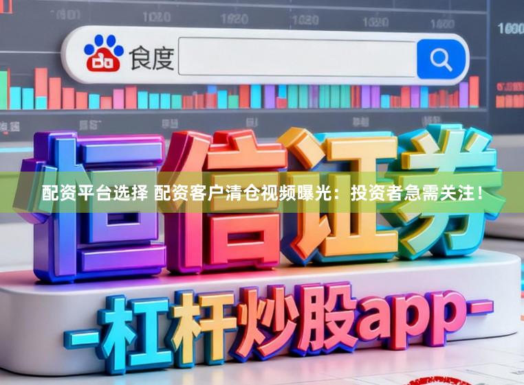 配资平台选择 配资客户清仓视频曝光：投资者急需关注！